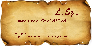 Lumnitzer Szalárd névjegykártya